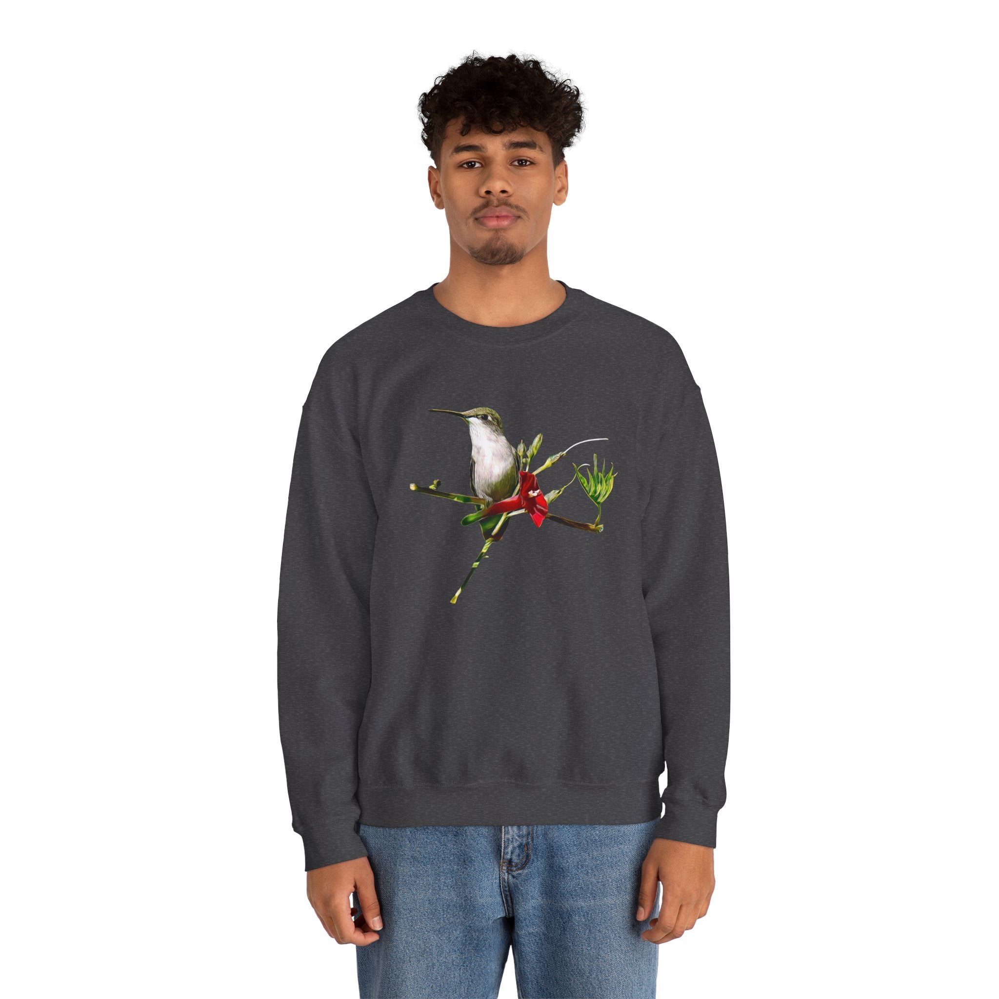 Hummingbird Profile Unisex Heavy Blend™ Crewneck Sweatshirt