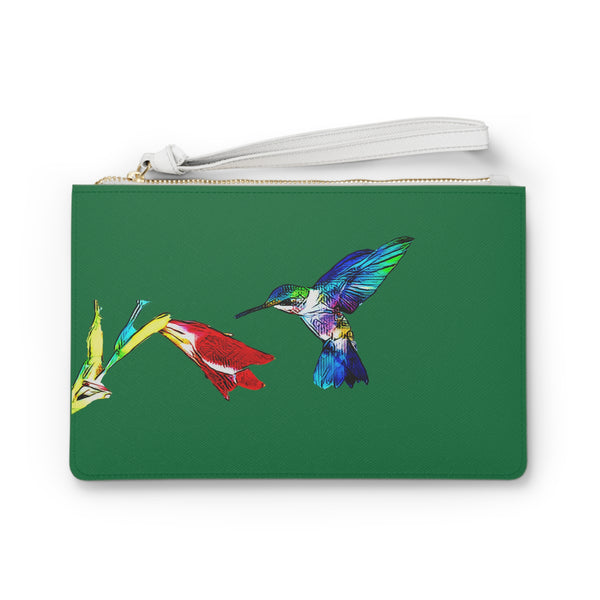 Hummingbird Sweet Green Clutch Bag (2)