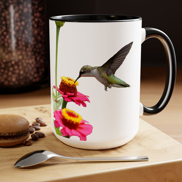 Two-Tone Coffee Mugs, 15oz