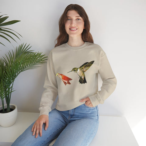 Hummingbird Slim Unisex Heavy Blend™ Crewneck Sweatshirt