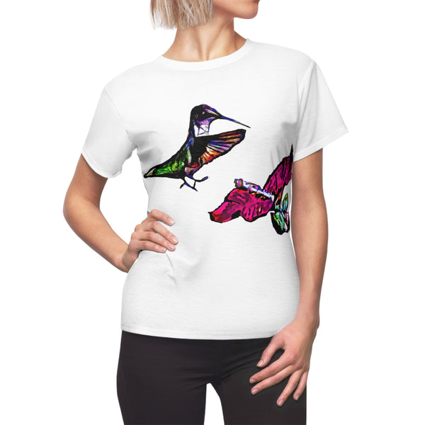 Women's Cut & Sew Hummingbird Bounce Tee (AOP 1)