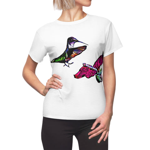 Women's Cut & Sew Hummingbird Bounce Tee (AOP 1)