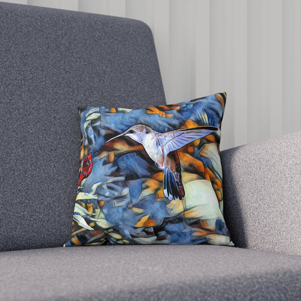 Hummingbird Pointed Wings Cushion