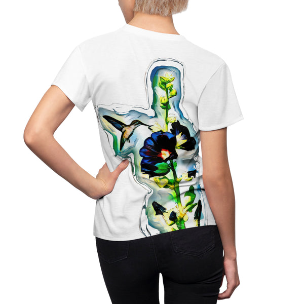 Women's Cut & Sew Hummingbird Standing Tee (AOP 2)