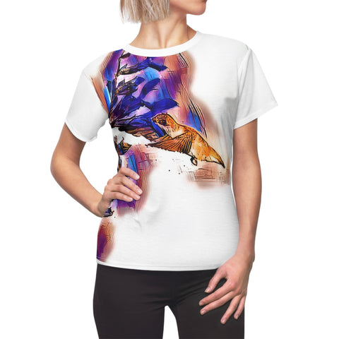 Women's Cut & Sew Hunningbird SalviaTee (AOP)