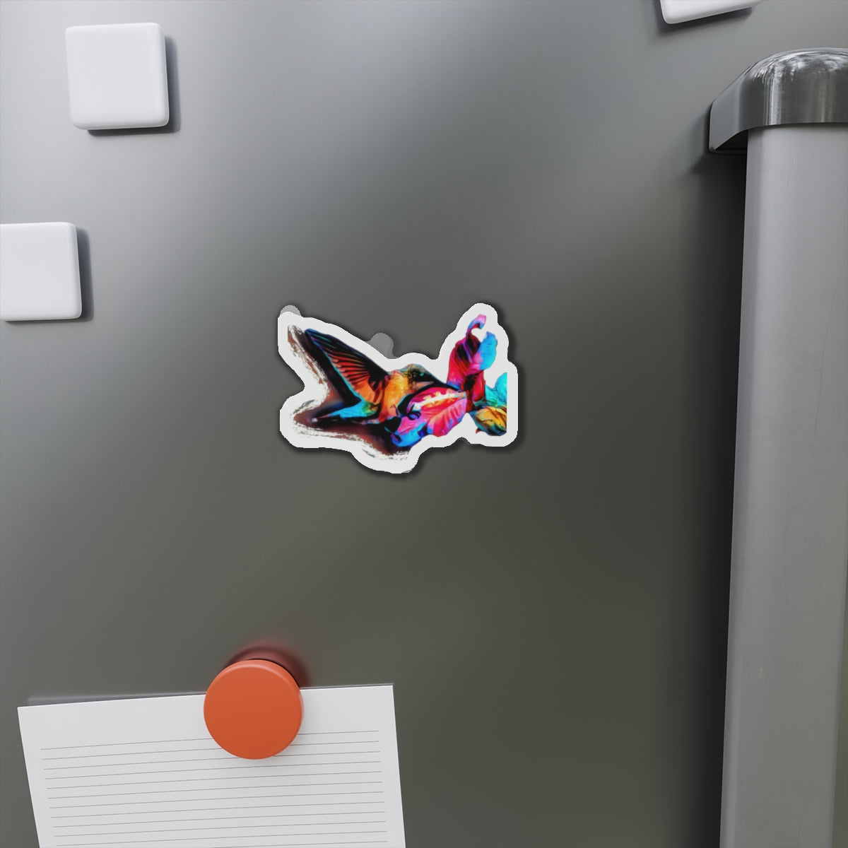Hummingbird Landing Die-Cut Magnets