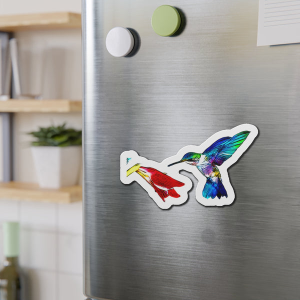 Hummingbird Stare Down Die-Cut Magnets