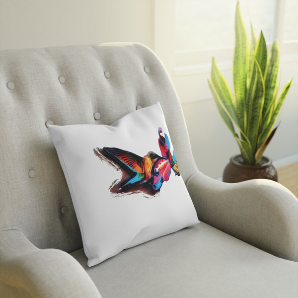 Hummingbird Landing Cushion