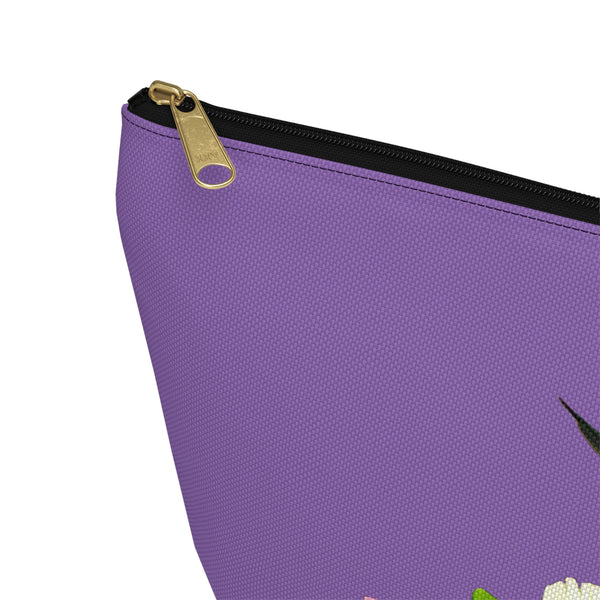 Hummingbird Wings Up Day Purple Accessory Pouch w T-bottom