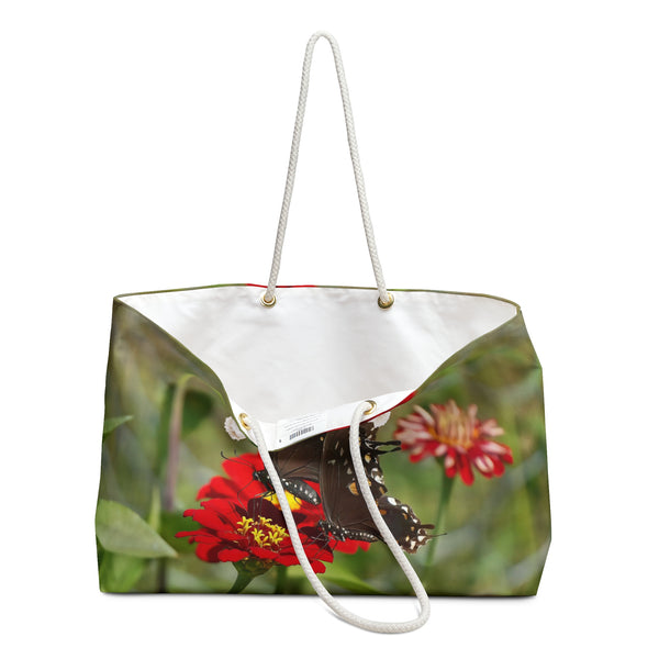 Red Tail Butterfly Weekender Bag 1