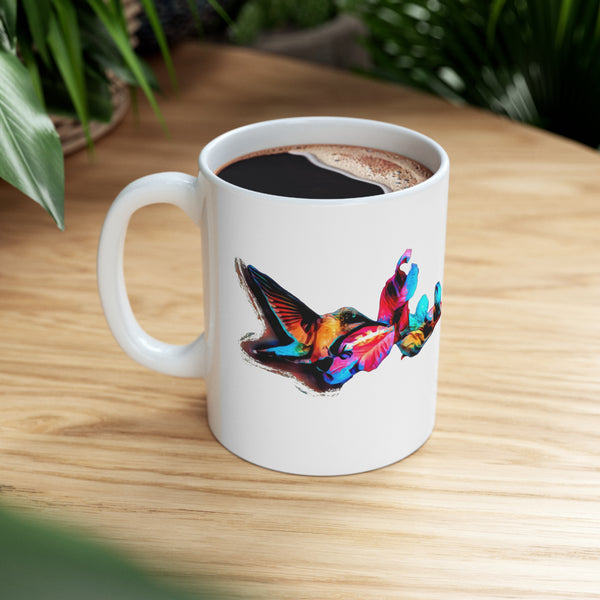 Hummingbird Landing Ceramic Mug 11oz