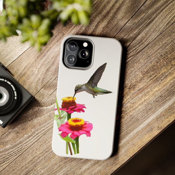Hummingbird Zinnia WonderTough Phone Cases