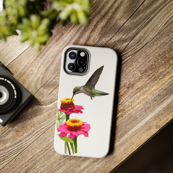 Hummingbird Zinnia WonderTough Phone Cases