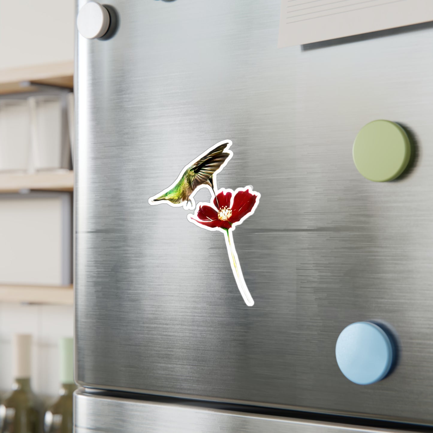 Hummingbird Wings Up Kiss-Cut Vinyl Decals