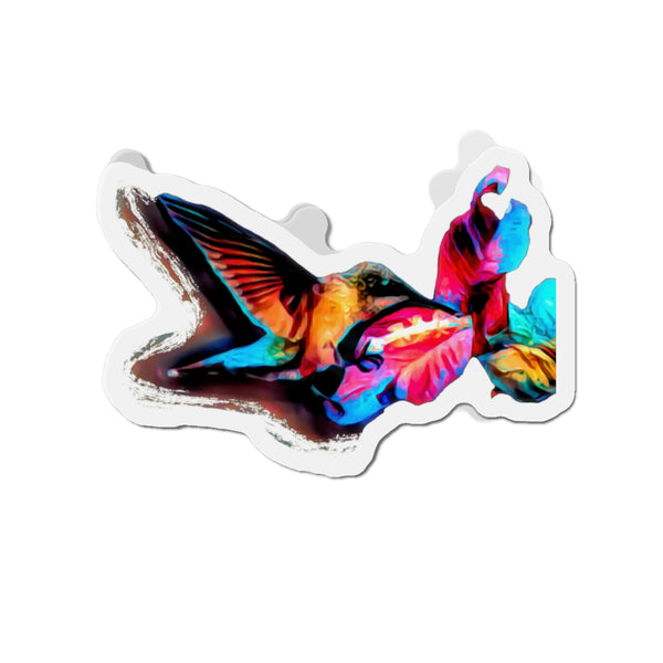 Hummingbird Landing Die-Cut Magnets