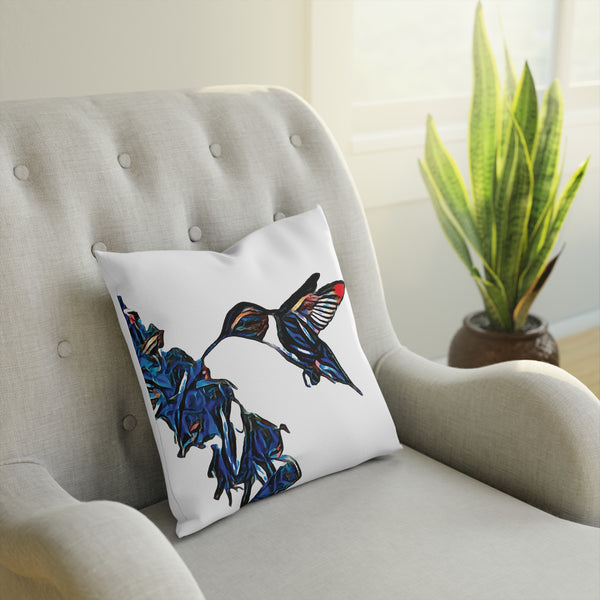 Hummingbird Blue Stick Cushion