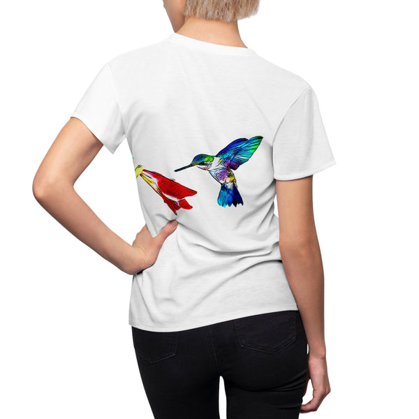 Women's Cut & Sew Hummingbird Sweet Tee (AOP 1)