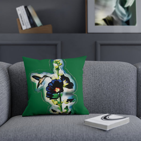 Hummingbird Standing Green Cushion