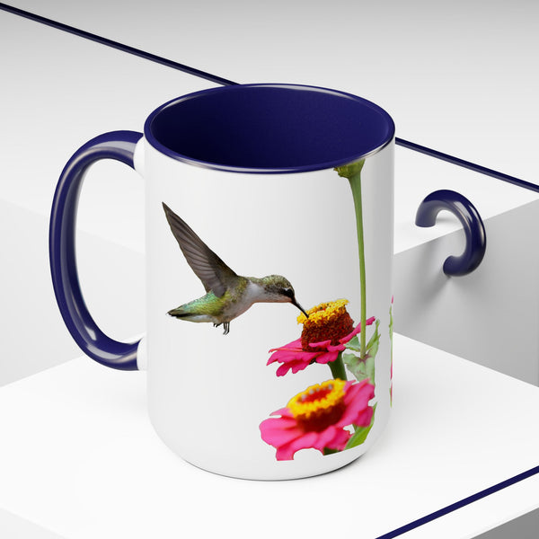 Two-Tone Coffee Mugs, 15oz