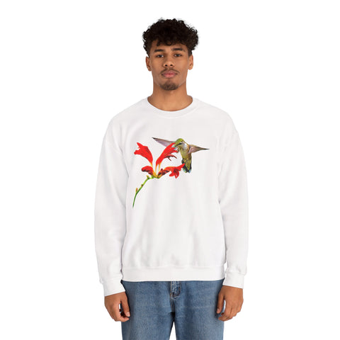Hummingbird Float Unisex Heavy Blend™ Crewneck Sweatshirt