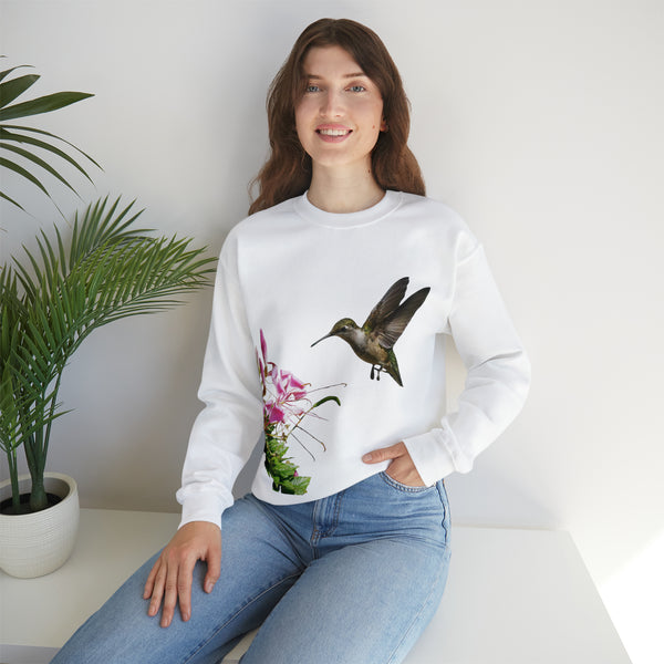 Hummingbird Frills Unisex Heavy Blend™ Crewneck Sweatshirt