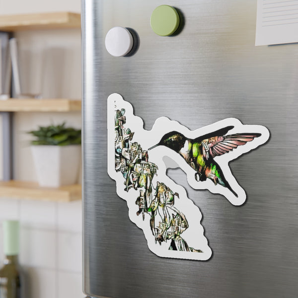 Hummingbird Stick Die-Cut Magnets