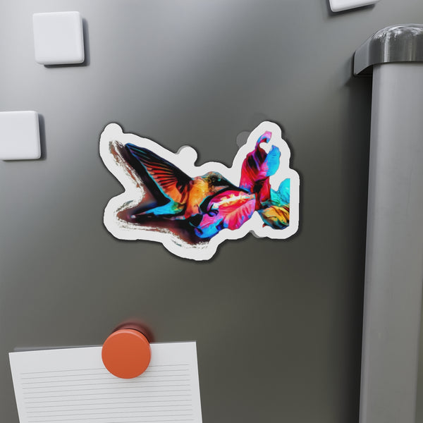 Hummingbird Landing Die-Cut Magnets