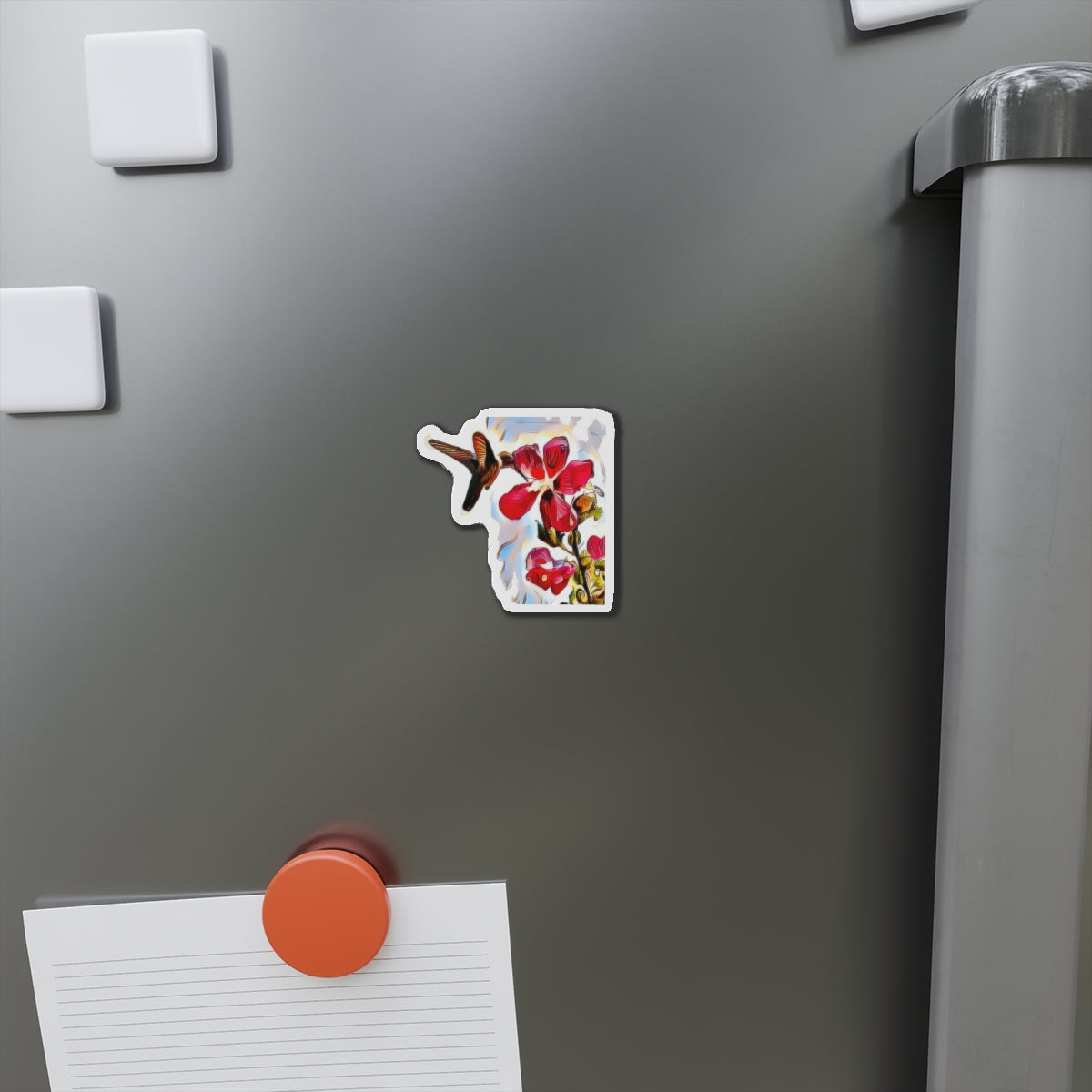 Hummingbird Red Rosa Alert Die-Cut Magnets