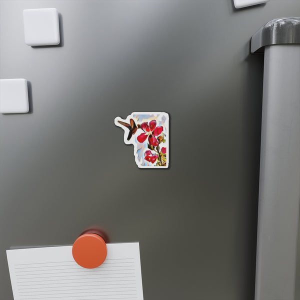 Hummingbird Red Rosa Alert Die-Cut Magnets