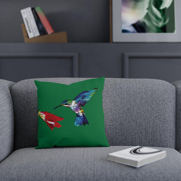 Hummingbird Sweet Green Cushion