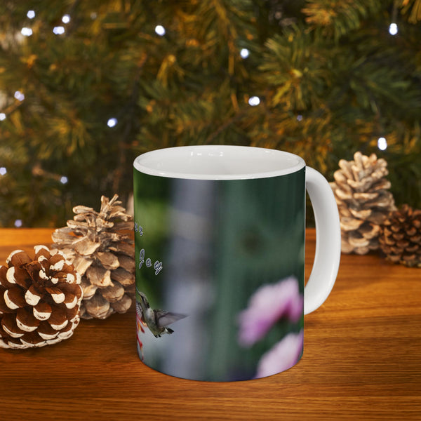 Find Joy Hummingbird Ceramic Mug 11oz