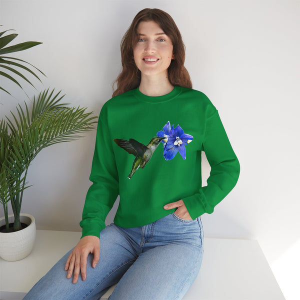 Hummingbird Glow Unisex Heavy Blend™ Crewneck Sweatshirt