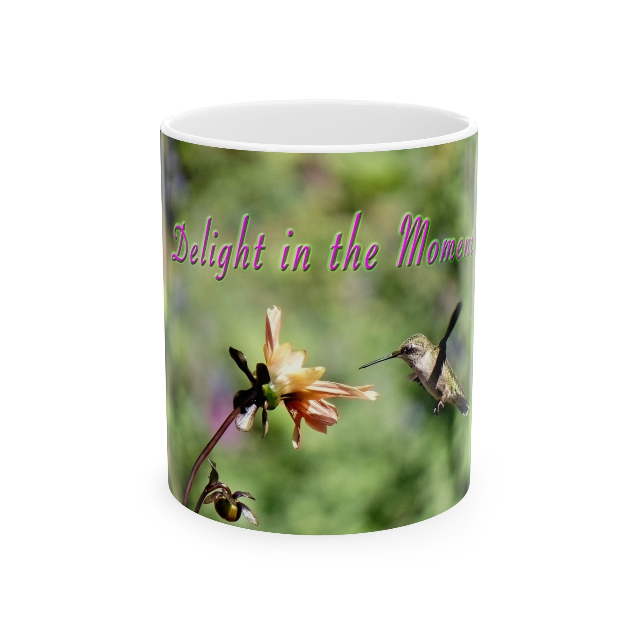 Delight Moment Hummingbird Ceramic Mug 11oz