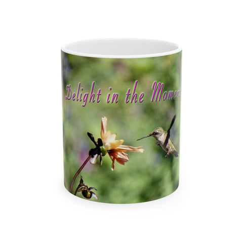 Delight Moment Hummingbird Ceramic Mug 11oz