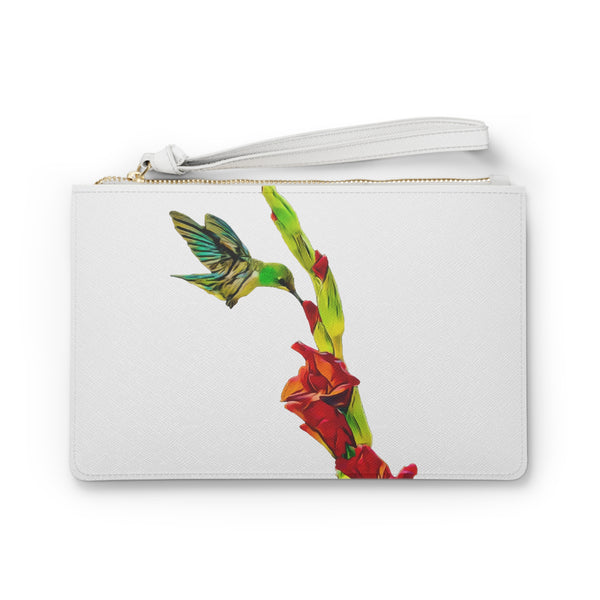 Hummingbird Gladiolus Neat Pink Clutch Bag (2)