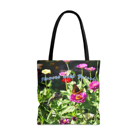 Flowers with Friends Hummingbird Tote