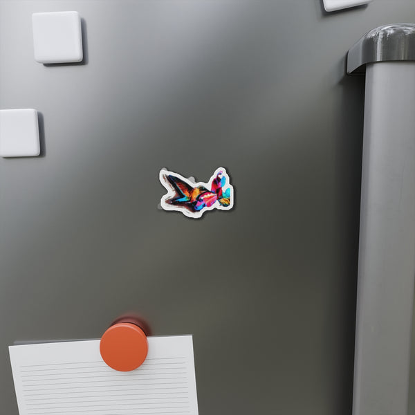 Hummingbird Landing Die-Cut Magnets