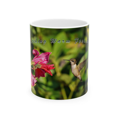 Warm Feelings Hummingbird Ceramic Mug 11oz
