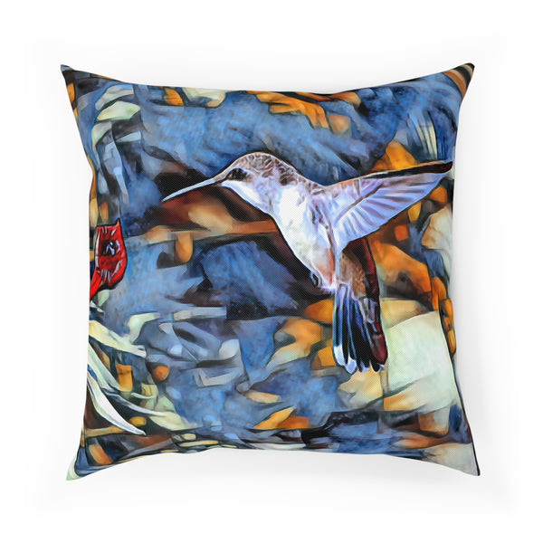 Hummingbird Pointed Wings Cushion