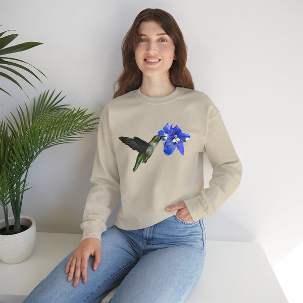 Hummingbird Glow Unisex Heavy Blend™ Crewneck Sweatshirt
