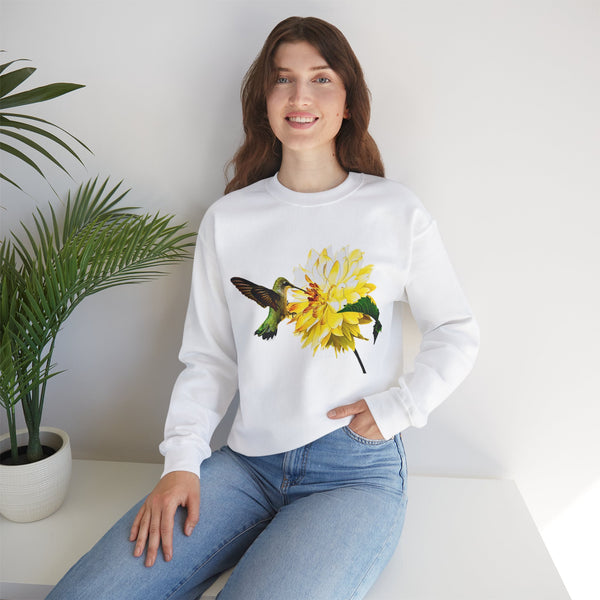 Hummingbird Fire Unisex Heavy Blend™ Crewneck Sweatshirt