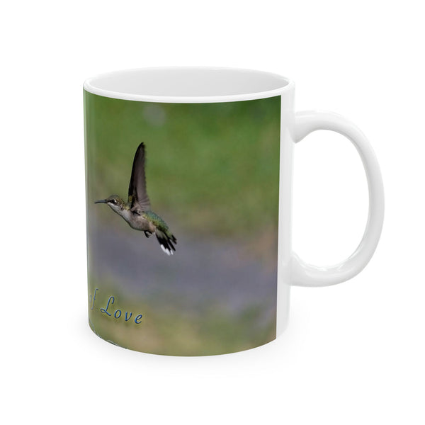 Look of Love Hummingbird Ceramic Mug 11oz
