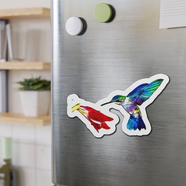 Hummingbird Stare Down Die-Cut Magnets