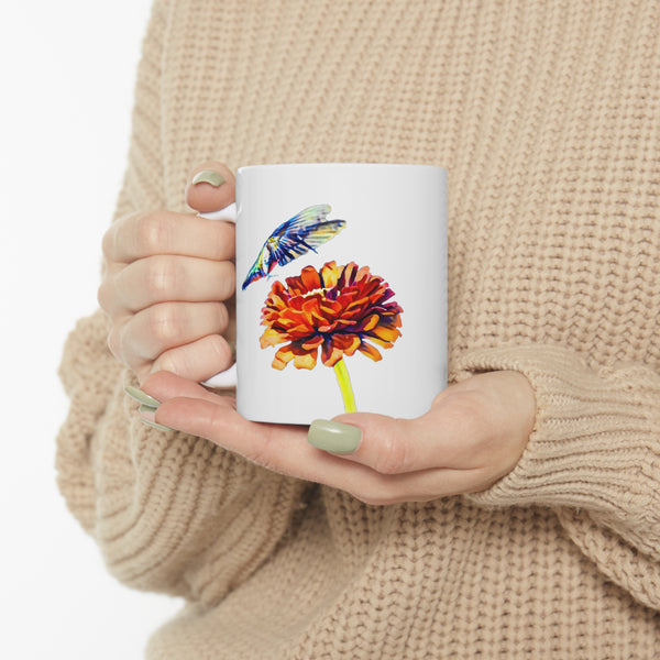 Hummingbird Wings Ceramic Mug 11oz