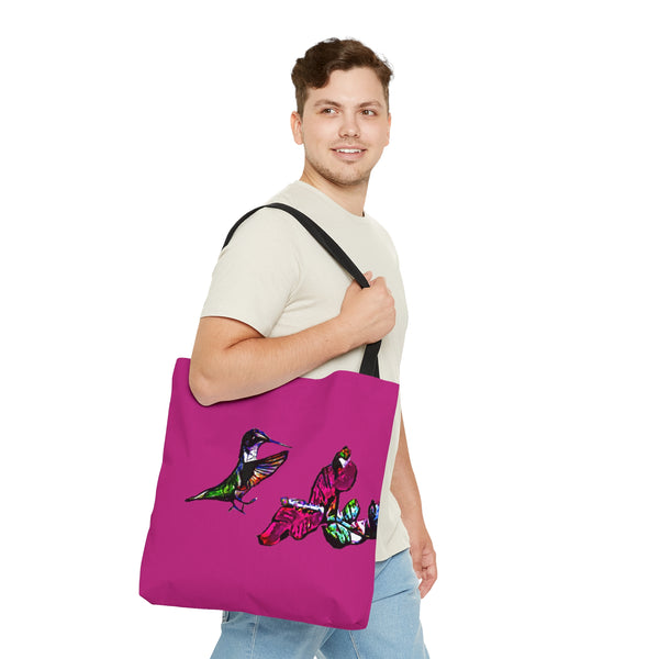 Hummingbird Bounce Neat Pink Tote Bag (AOP 1)