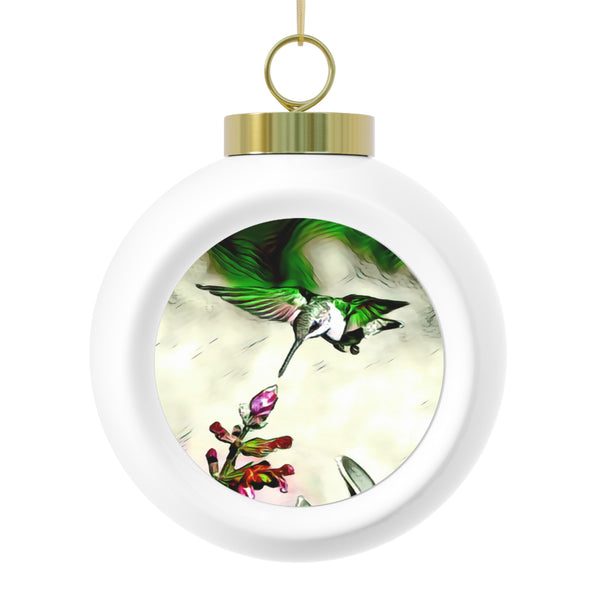 Hummingbird Emerald Ornament