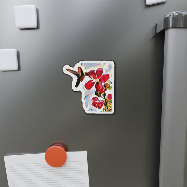 Hummingbird Red Rosa Alert Die-Cut Magnets