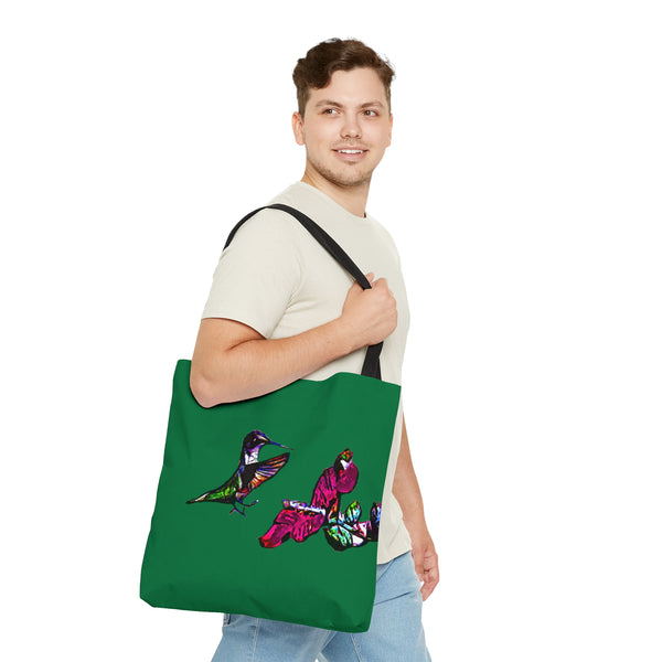 Hummingbird Bounce Green Tote Bag (AOP 1)