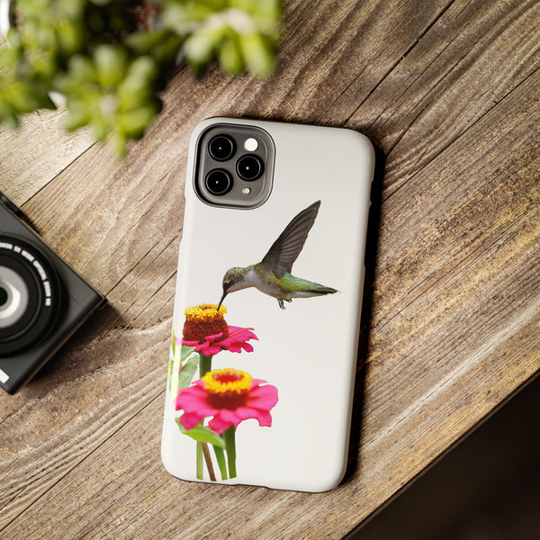 Hummingbird Zinnia WonderTough Phone Cases /
