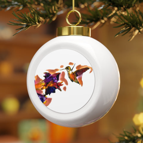 Hummingbird Violet Ball Ornament 1